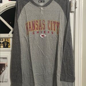 NFL Kansas City Gray Long Sleeve Shirt